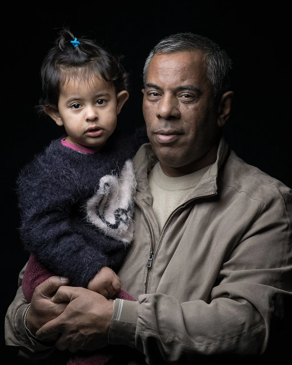 Ayman was born in the Palestinian refugee camp Khan Al-Sheh near Damascus. When the war broke out in Syria he and his family were forced to flee. His daughter Bisan (b. 2016) is born as a Danish citizen. Portrait by Martin Thaulow